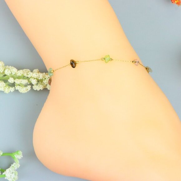 "Handmade Anklet – A Stylish Choice for Women, Thoughtful Gift Idea, EVCH1040 - Picture 5 of 9